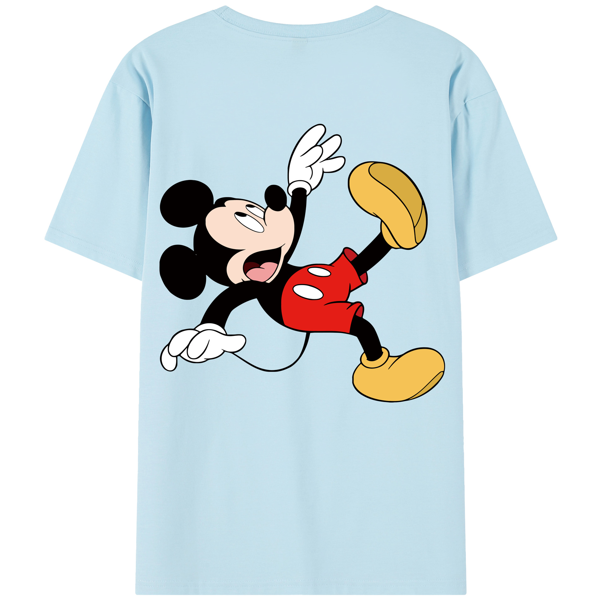 （画像用） ミッキーマウス Mickey Mouse 綿100％半袖Tシャツ（背面プリント）